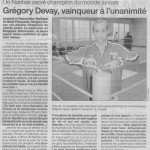 Septembre 2003 - Gregory Devay